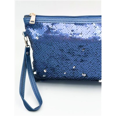 Sunflower Косметичка женская с пайетками 031, синий 12057