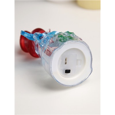 Ёлочная игрушка «Снеговик», 12 см, от батареек LR1133×3, свечение мульти (RGB)