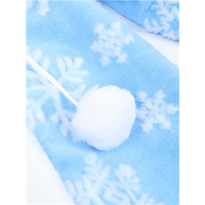 Карнавальный костюм для девочки «Снегурочка»: шуба, шапка, варежки, рост 122-134