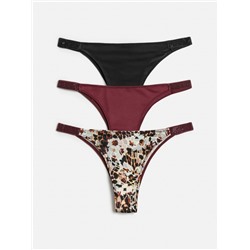 Трусы стринги-бразилиано жен.в наборе из 3шт. Kristallika