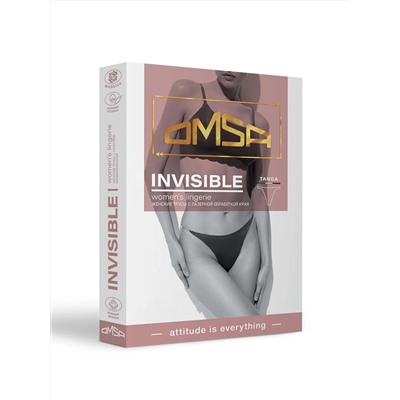 Omsa Трусы 3. OmD 2411B Invisible Tanga (лазерная обработка края), PA