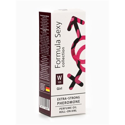 Парфюмерное масло женское с феромонами Formula Sexy Collection Girl W105, 8 мл (по мотивам Good Girl (C.Herrera)