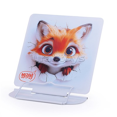 Подставка для книг "Лиса" 22.7*16.5см, металл, 1 дизайн, ОПП- упаковка