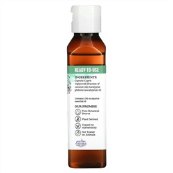 Aura Cacia, Pure Essential Oil In Fractionated Coconut Oil, Eucalyptus, 4 fl oz (118 ml)