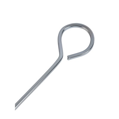 Набор шпажек-шампуров для шашлыка, 12 шт., 35 см, рукоять - кольцо 2 см, металлические