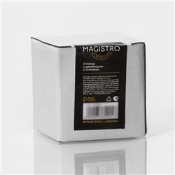 Стопка-шот с двойными стенками Magistro «Поль Квадро», 80 мл, 7.5×8 см, стекло, прозрачная