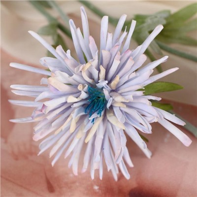 Цветы искусственные «Глобулярия», 9×70 см, голубые