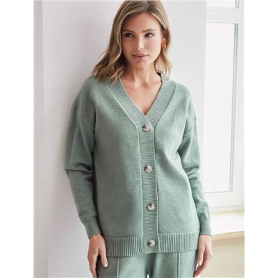 Кардиган из пряжи с кашемиром