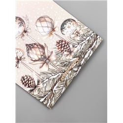 Пакет подарочный новогодний ламинированный, «Новогодние игрушки», 18×10×22.3 см