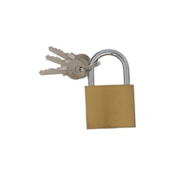 УЦЕНКА Замок навесной тип 14, 36х60 мм, 3 ключа