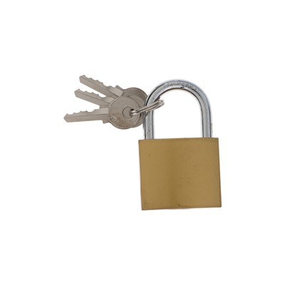 УЦЕНКА Замок навесной тип 14, 36х60 мм, 3 ключа
