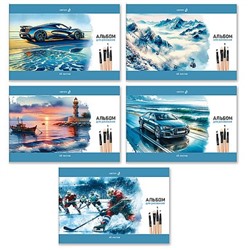 Альбом для рисования 48л "Приоткрыв этюдник" 01717 SVETOCH