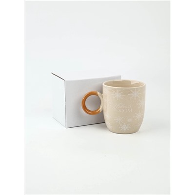 Кружка новогодняя керамическая «С новым годом», 420 мл