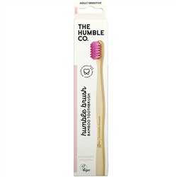 The Humble Co., Humble Bamboo Toothbrush, Adult Sensitive, Pink, 1 Toothbrush
