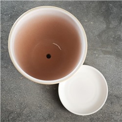 Горшок для цветов «Квартет», 2.5 л, d=19 см, h=18 см, керамический, с поддоном