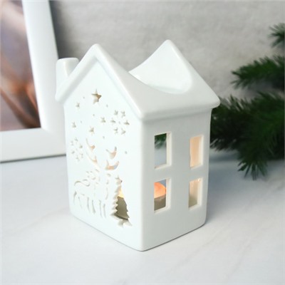 Аромалампа Домик 12 см новогодняя / 934 /уп 96/
