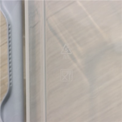 Контейнер для хранения с крышкой, 15 л, 41×29.5×18.3 см, пластик, прозрачный