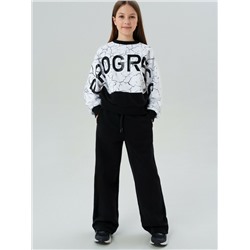 Комплект трикотажный для девочек: толстовка, брюки