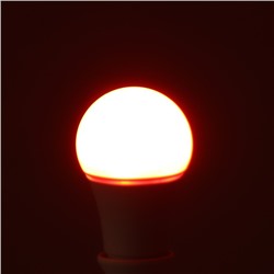 Лампа светодиодная RGB, с пультом , А60, 7 Вт, 560 Лм, Е27, 220 В