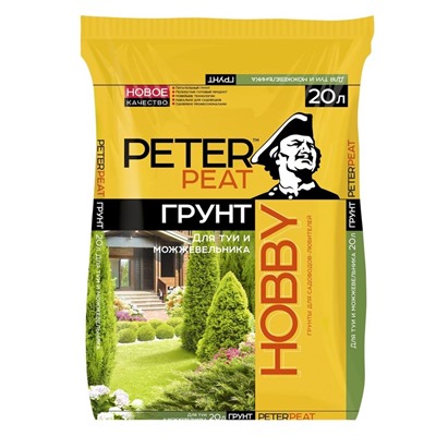 Грунт для Туи и Можжевельника PETER PEAT, линия «Хобби», 20 л