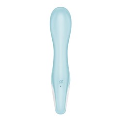 Голубой вибромассажер Air Pump Vibrator 5+ - 21 см.