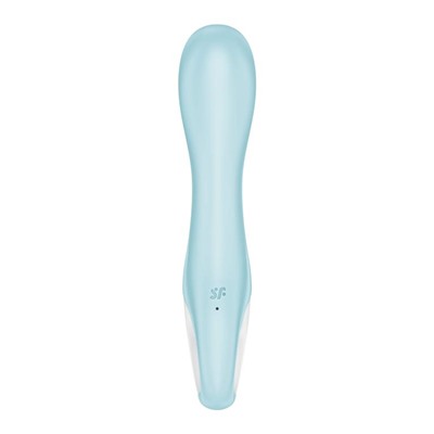 Голубой вибромассажер Air Pump Vibrator 5+ - 21 см.