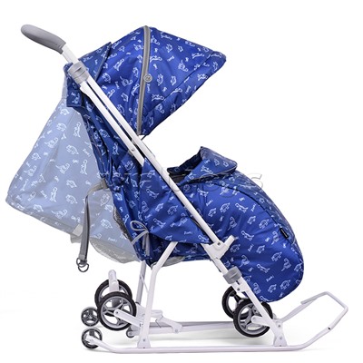 Коляска комбинированная "Наши детки 3-1К" (принт с динозавриками)