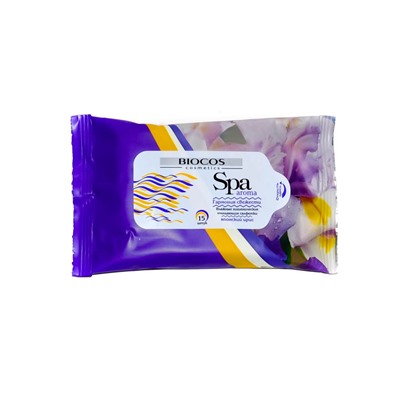 Салфетки влажные SPA Aroma 15шт Японский ирис