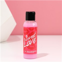 Пена для ванны Sweet love, 100 мл, аромат розового шоколада, Чистое счастье