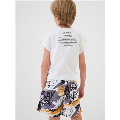 Шорты текстильные плавательные для мальчиков, средней длины