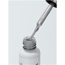 Гель для дизайна ногтей, с блёстками, LED/UV, 8 мл, цвет серебристый