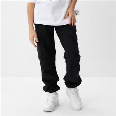 Брюки детские MINAKU, чёрные, рост 104 см