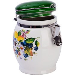 60145 Банка для сыпучих 700мл Лесные ягоды с лимонами дол/жел LR (х36)