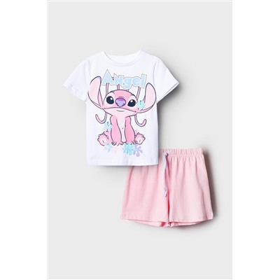 Комплект трикотажный для девочек: фуфайка (футболка), шорты PLAYTODAY, 1240913