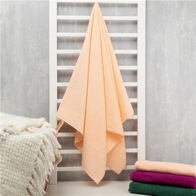 Полотенце махровое «Экономь и Я», 70×130 см, хлопок 100%, персиковое