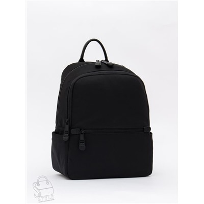 Рюкзак женский кожаный 898-171PE black Polina&Eiterou