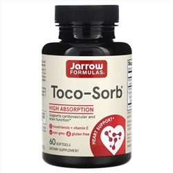 Jarrow Formulas, Toco-Sorb, смесь токотриенолов и витамина Е, 60 мягких таблеток