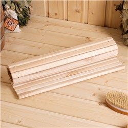 Сидушка для бани и сауны, 40×32 см, липа, «Добропаровъ»