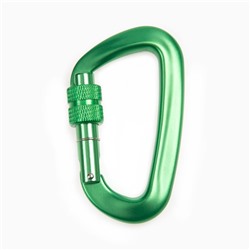 Карабин с муфтой «Мастер К», 8×4.5 см, 26 KN, зелёный