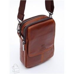 Сумка мужская кожаная 8613S brown Fuzhiniao
