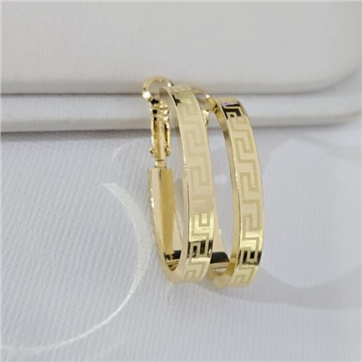 Серьги ювелирная бижутерия Итальянское золото (покрытие желтое 14к), арт.313.305