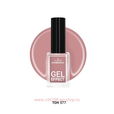 JEANMISHEL Лак Nude collection с эффектом геля тон 377 розово-персиковый 12мл