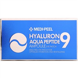 Medi-Peel, Hyaluron Peptide 9, патчи для глаз, увлажняющие, 60 шт.