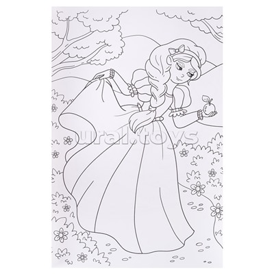 Макси-раскраска с наклейками. Волшебная страна