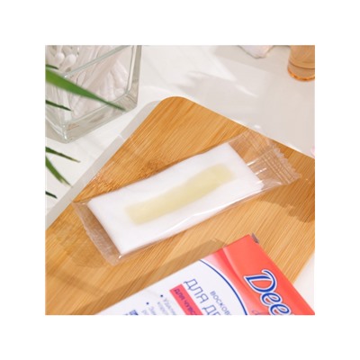 Восковые полоски Deep depil для депиляции чувствительной кожи лица, 20 шт.