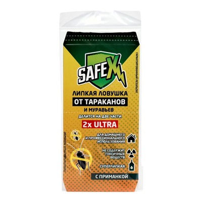 Средство от тараканов SAFEX, клеевая ловушка-домик, двойная, 1 шт.