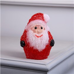 Фигура акрил. «Дед Мороз» 15 см, 10LED, AAx2 (не в компл.), свечение белое