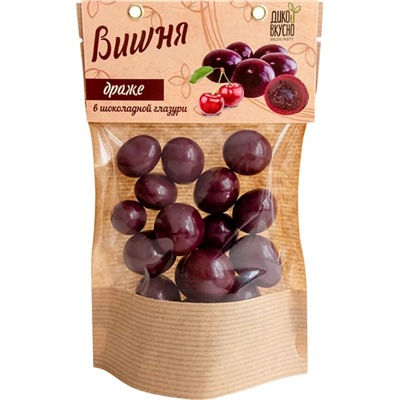 Вишня в шоколадной глазури / 150 г / дой-пак / ТМ Дико Вкусно