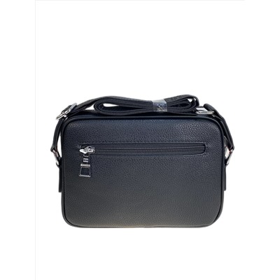 Сумка мужская из искусственной кожи, цвет черный