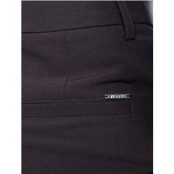 Укороченные, прямые брюки из  поливискозы с эластаном